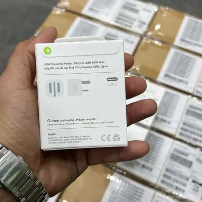 Apple 40W 3-Pin (UK Variant) + Free Braided Cable
