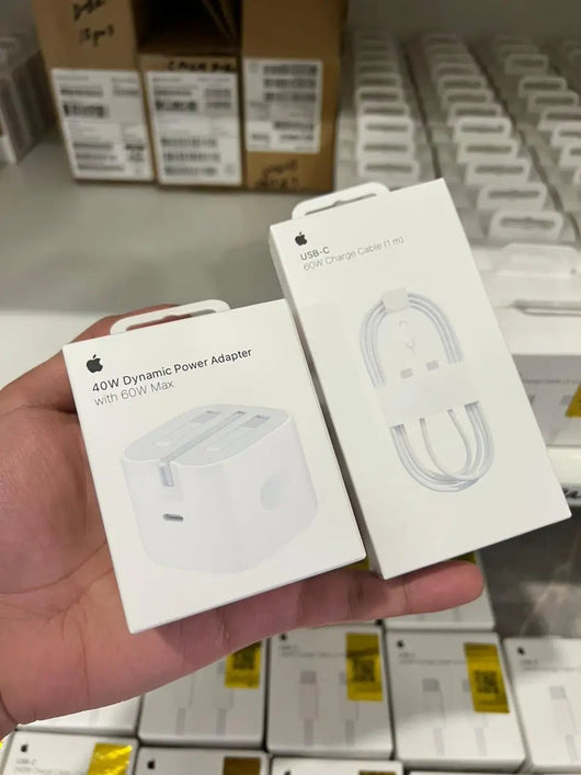Apple 40W 3-Pin (UK Variant) + Free Braided Cable