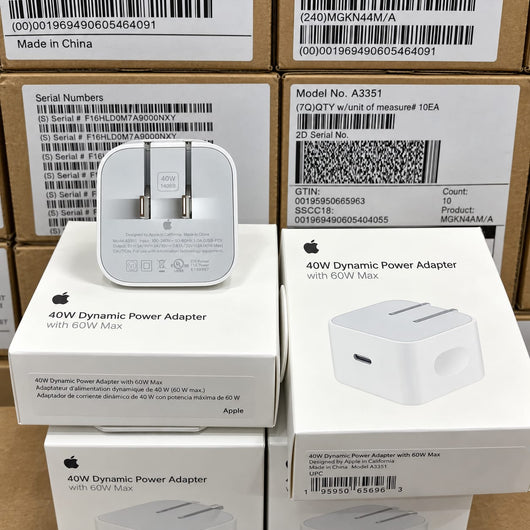 Apple 40W Dynamic Charging Adapter + Free Braided Cable