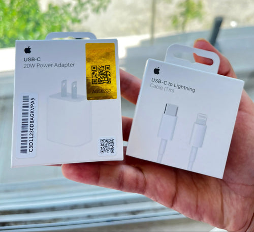 Apple 20W USB-C Power Adapter – 2-Pin with Free Cable