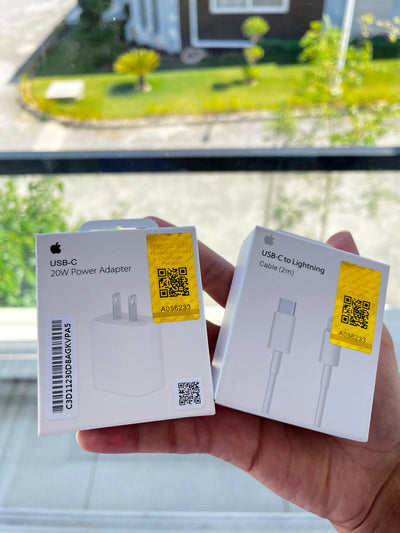 Apple 20W USB-C Power Adapter – 2-Pin with Free Cable
