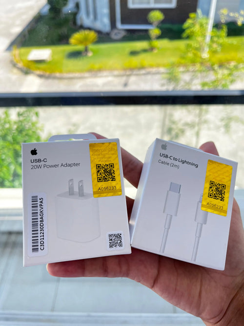 Apple 20W USB-C Power Adapter – 2-Pin with Free Cable