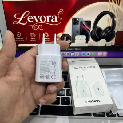 Samsung 45W Fast Charger + Free Cable | Super Fast Charge Uk Variant