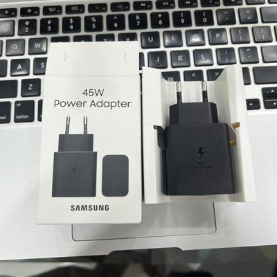 Samsung 45W Fast Charger + Free Cable | Super Fast Charge Uk Variant