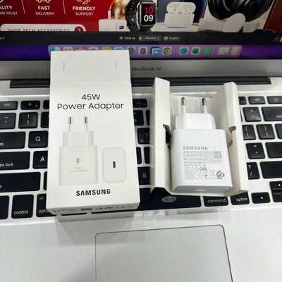 Samsung 45W Fast Charger + Free Cable | Super Fast Charge Uk Variant